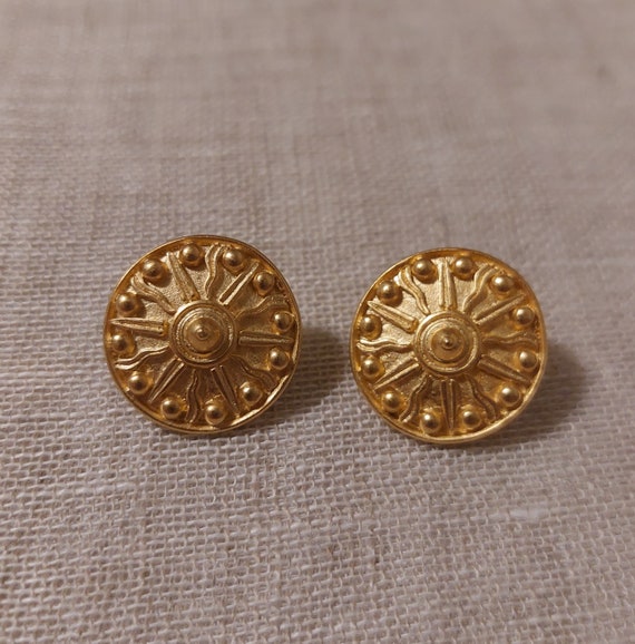 Babylonian Sun God earrings - MMA Reproduction - … - image 1