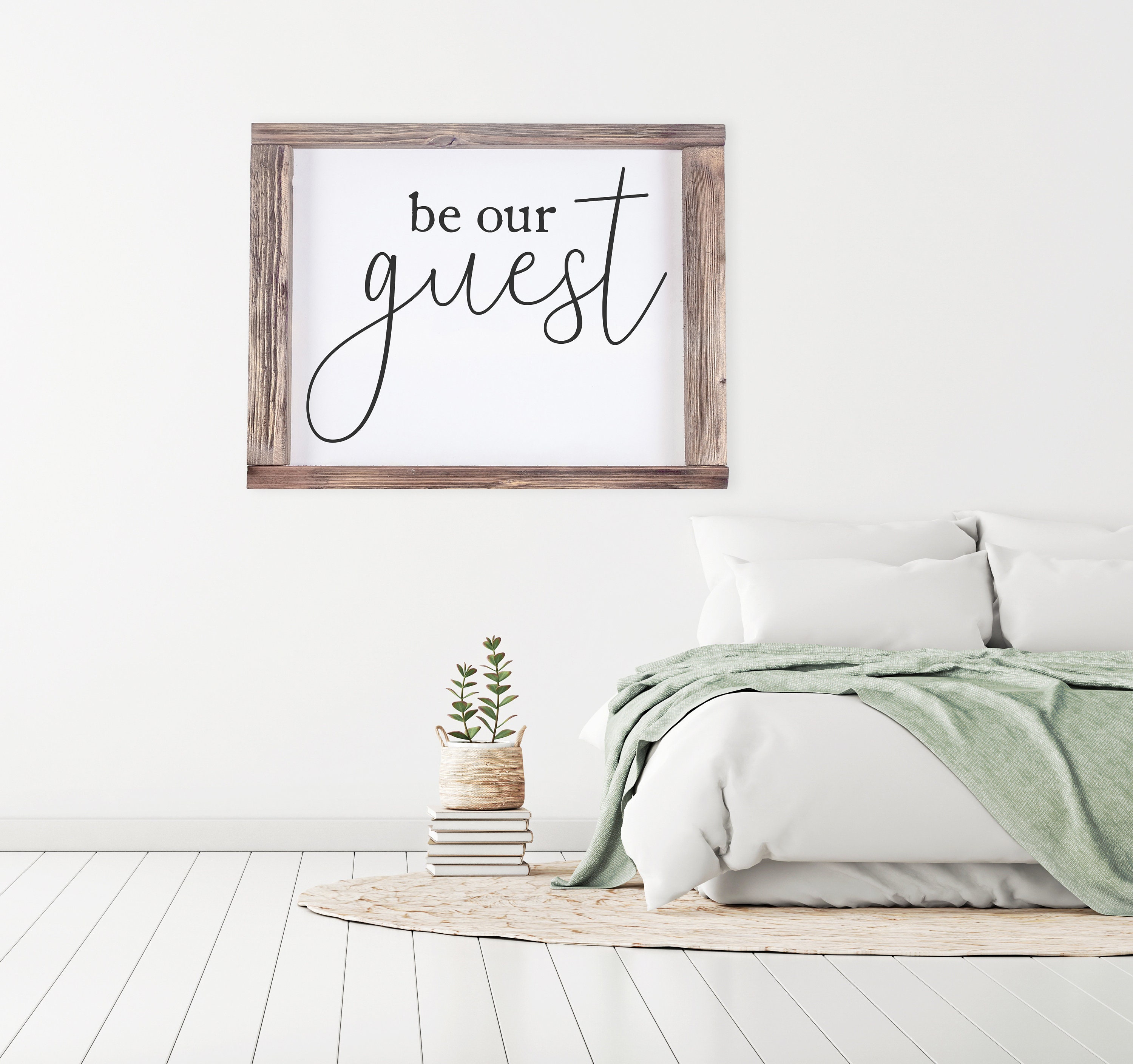 Home/Guest Room Digital Print Wall Art Décor Be Our Guest | Etsy