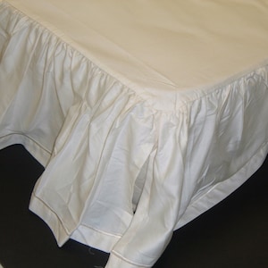 All Organic Cotton  Crib Flat / Ruffle Skirt-Natural-Baby Bedding-Nursery-Sheets