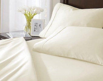 Organic Cotton 550TC High Thread count Complete Sheet Sets - Premium Sheet Sets - Purity - Toxic Free