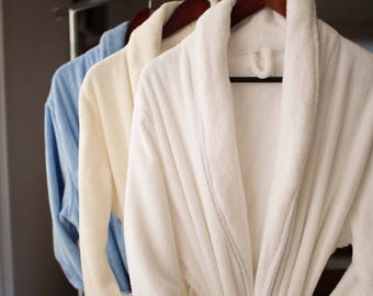 Organic Bath Robe - Terry style absorbent 100% Certified cotton