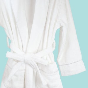 Organic Bath Robe Terry style absorbent 100% Certified cotton image 2