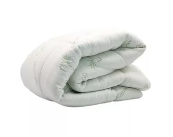 Natural Bamboo Mattress Pad with 17” Fitted Bed Skirt Deep Pocket