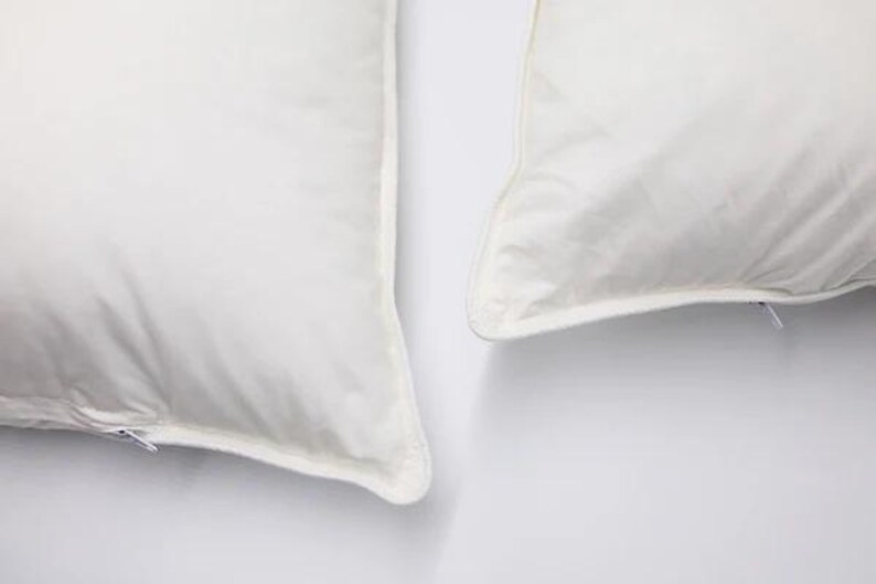 Down Alternative Bed Pillow for Sleeping, 2 Pack [GOTS CERTIFIED] image 2