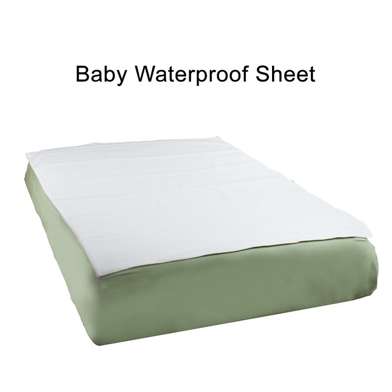 Organic Cotton Crib Fitted Sheet And Waterproof Liner Pad Etsy