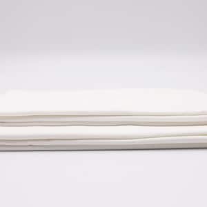Pair of GOTS CERTIFIED Organic Cotton Pillow Cases - Toddler/Travel / Children / King / Queen / Standard size - Color : White or Natural