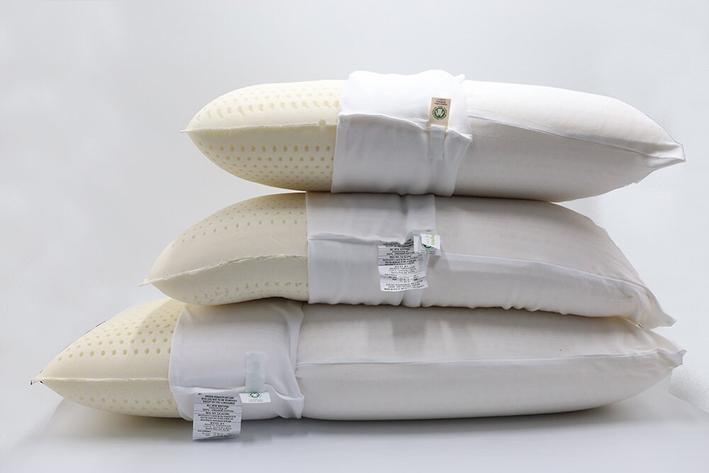 Natural Latex Pillow With 100 Organic Cotton Cover Protector Etsy