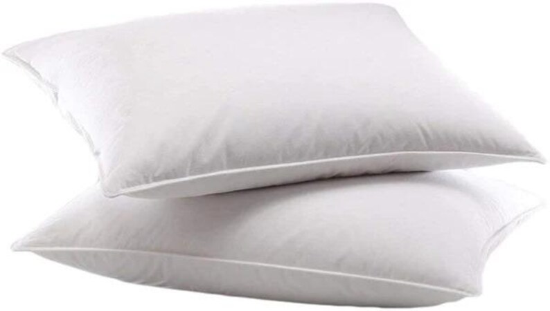 Down Alternative Bed Pillow for Sleeping, 2 Pack [GOTS CERTIFIED] image 1