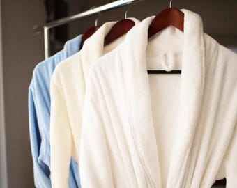 Men's Organic Cotton Velour Bathrobe [GOTS CERTIFIED]