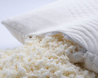 Extra Pillow Filling - Organic Shredded Latex / Organic Cotton / Natural Wool / Natural Kapok --5-7 ounces-
