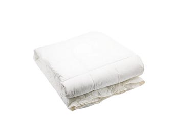Alternatief wit dekbed met bekleding van biologisch katoen