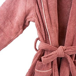 Organic Bath Robe Terry style absorbent 100% Certified cotton image 5