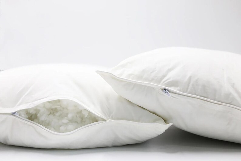 Down Alternative Bed Pillow for Sleeping, 2 Pack [GOTS CERTIFIED] image 3