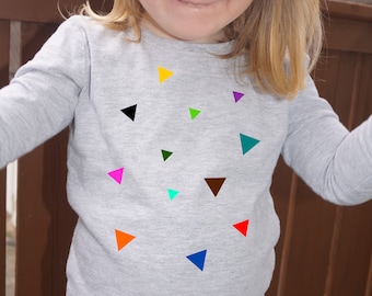 Iron-on patch colorful triangles