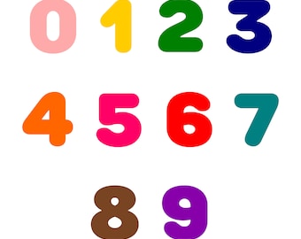 Iron-on numbers