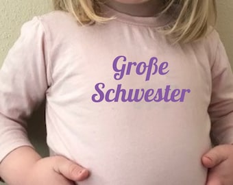 Bügelbild "Große Schwester"