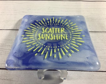 Scatter Sunshine Plug In Night Light made with Fused Glass