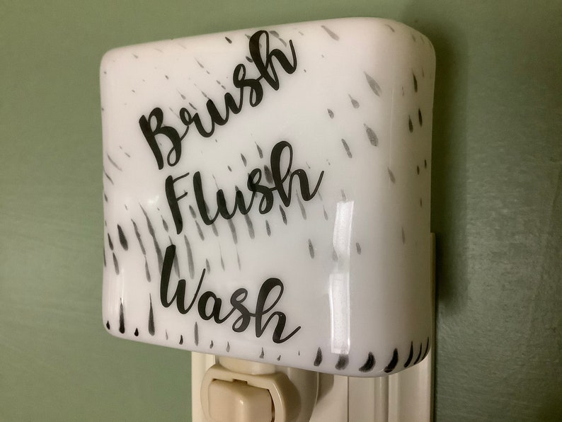 Fused Glass Bathroom Night Light With Draped Sides Outlet | Etsy