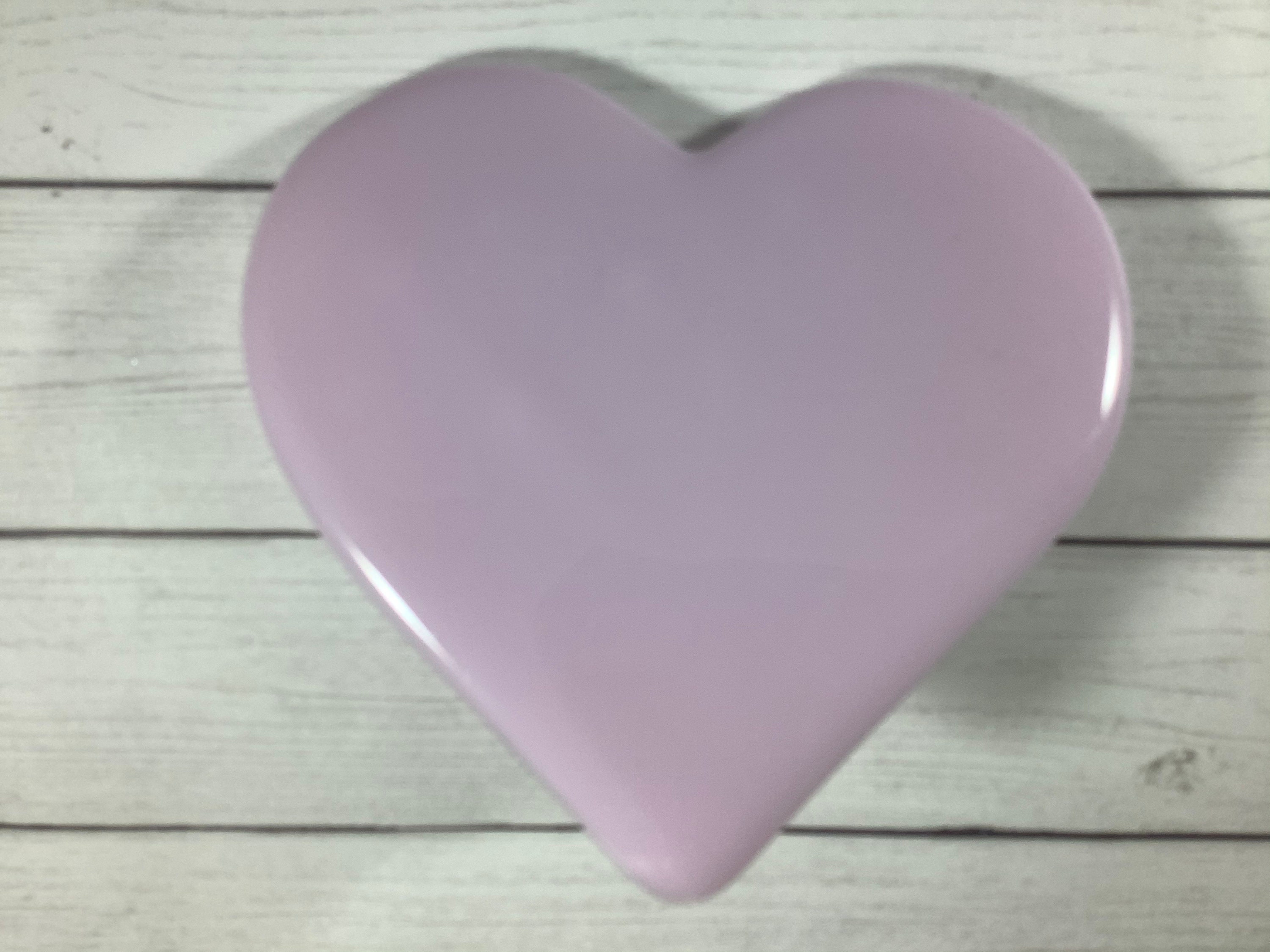 Pink Heart Fused Glass Plug In Wall Valentine Night Light Etsy