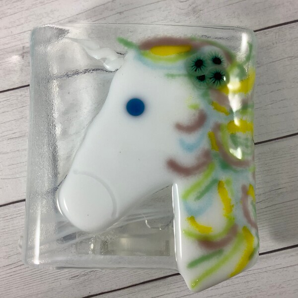 Fused Glass Unicorn Etsy