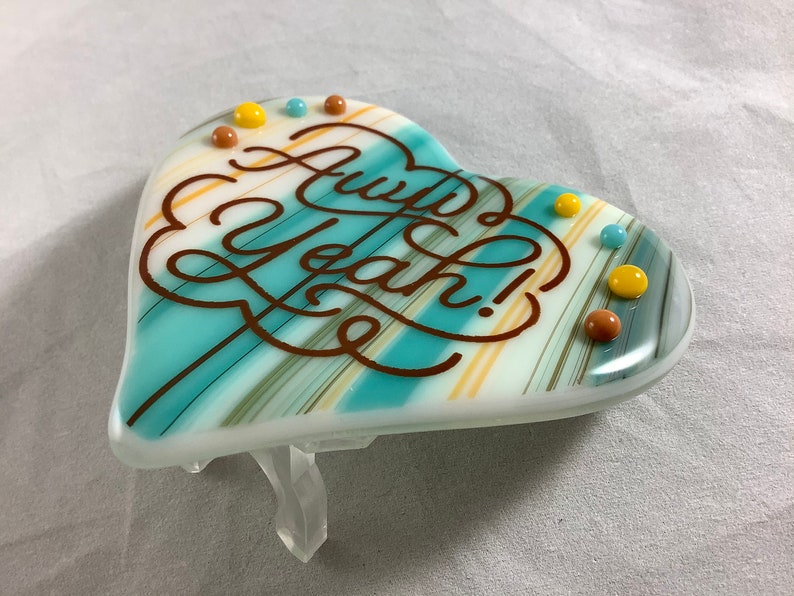 Heart Fused Glass Plug in Valentine Night Light in Etsy