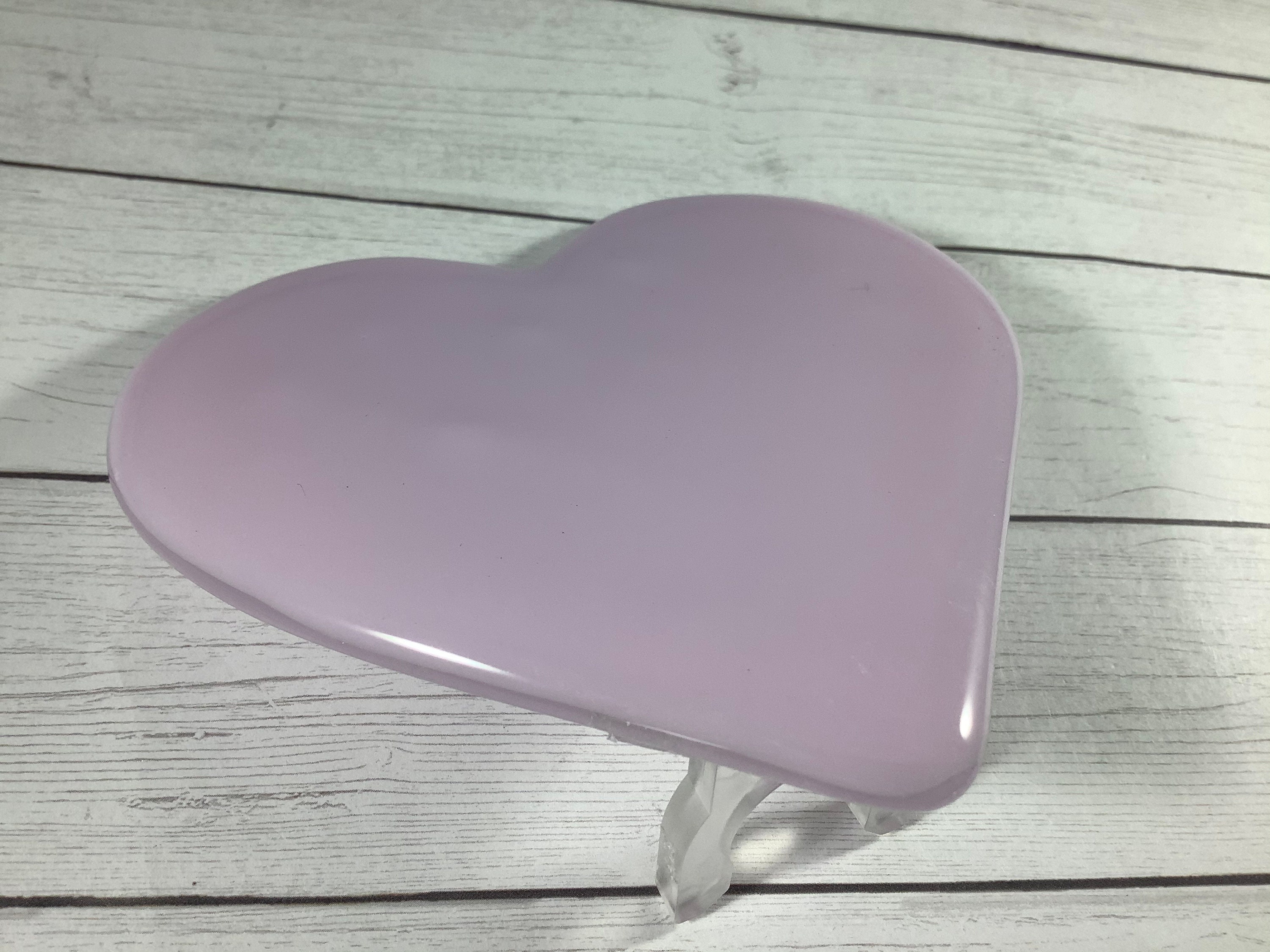 Pink Heart Fused Glass Plug In Wall Valentine Night Light Etsy