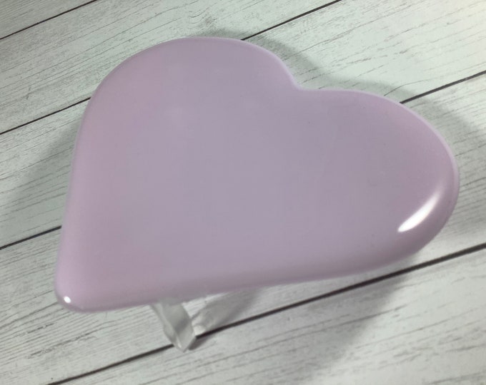 Pink Heart Fused Glass Plug in Wall Valentine Night Light Etsy