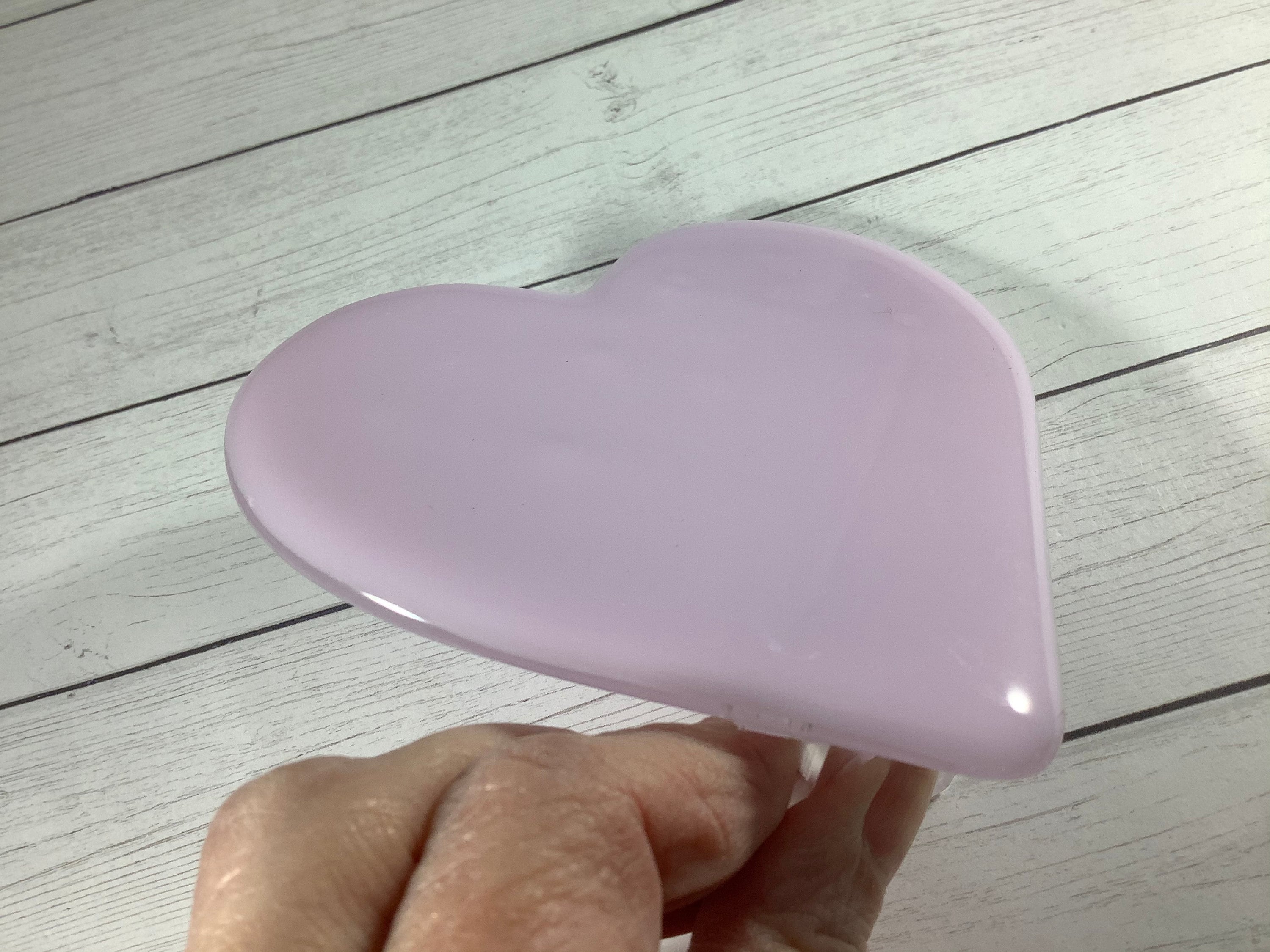 Pink Heart Fused Glass Plug In Wall Valentine Night Light Etsy