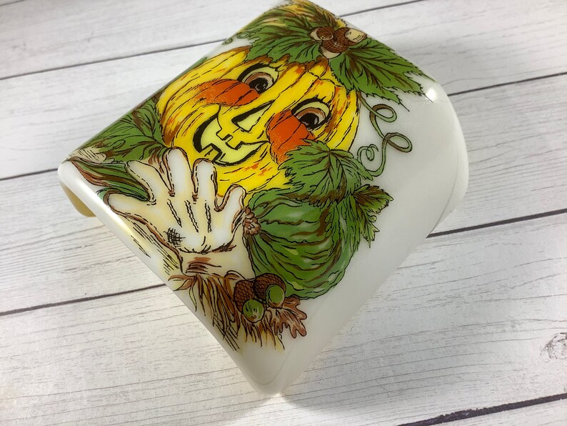 Pumpkin Fused Glass Plug in Halloween Jack O Lantern Night Light With ...