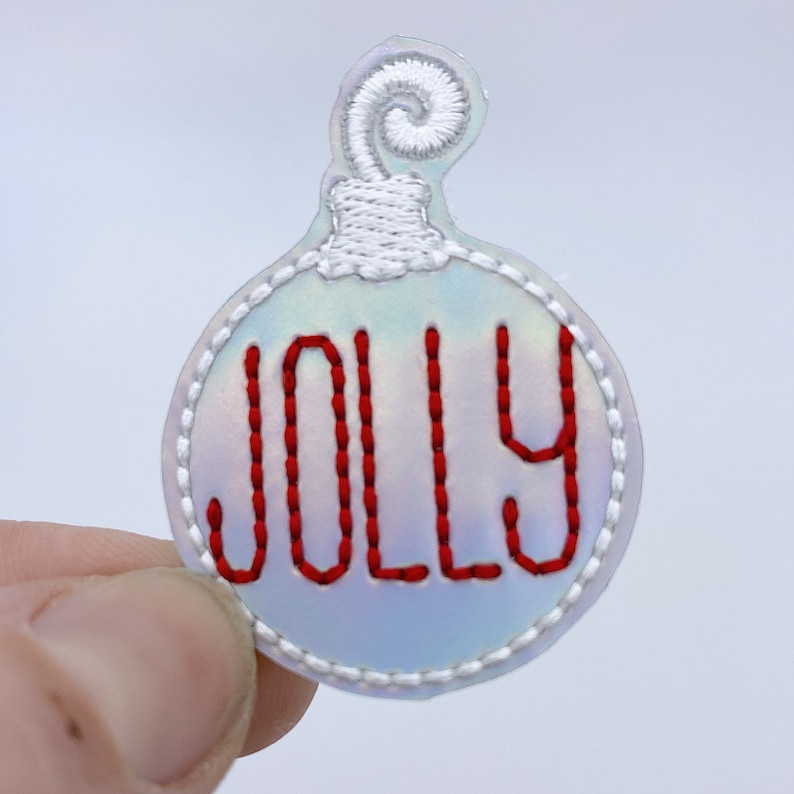Iridescent Holiday Ornaments Feltie Felties for Hairbows Coffee Cozies Planner Clips