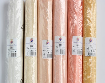 Papier crêpe 90 g de Cartotecnica Rossi (150 x 50 cm) - Papier crêpe pour fleuriste italien de grammage moyen