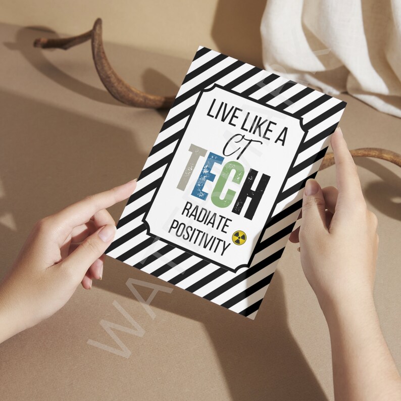 Ct Tech Sign CT Tech Printable Sign, CT Tech Printable, CT Tech Print, Radiate ...
