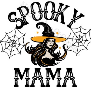 Spooky Mama png, Witchy Halloween Png, Spooky Season Png, Fall Shirt Design, Halloween Png, Witch SVG Design, Spooky Mama Shirt Design