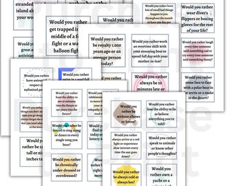 Personalized Icebreaker Printable Team Building Cards, Group or Family Vacation Game, Meeting Icebreaker, Class Game, Couples Game