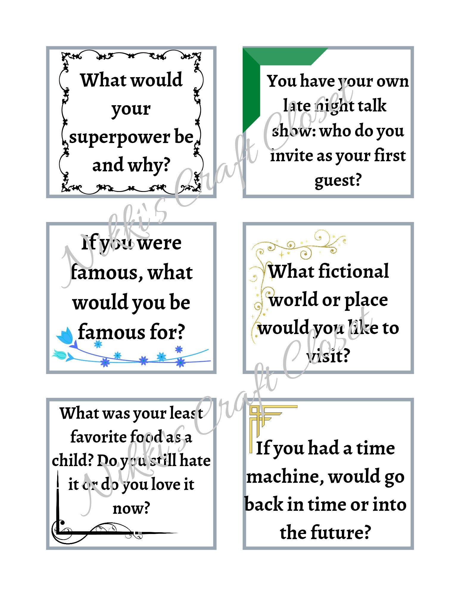 Laminated Icebreaker Team Building Cards Fun Party Game for Etsy