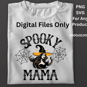 Spooky Mama png, Witchy Halloween Png, Spooky Season Png, Fall Shirt Design, Halloween Png, Witch SVG Design, Spooky Mama Shirt Design