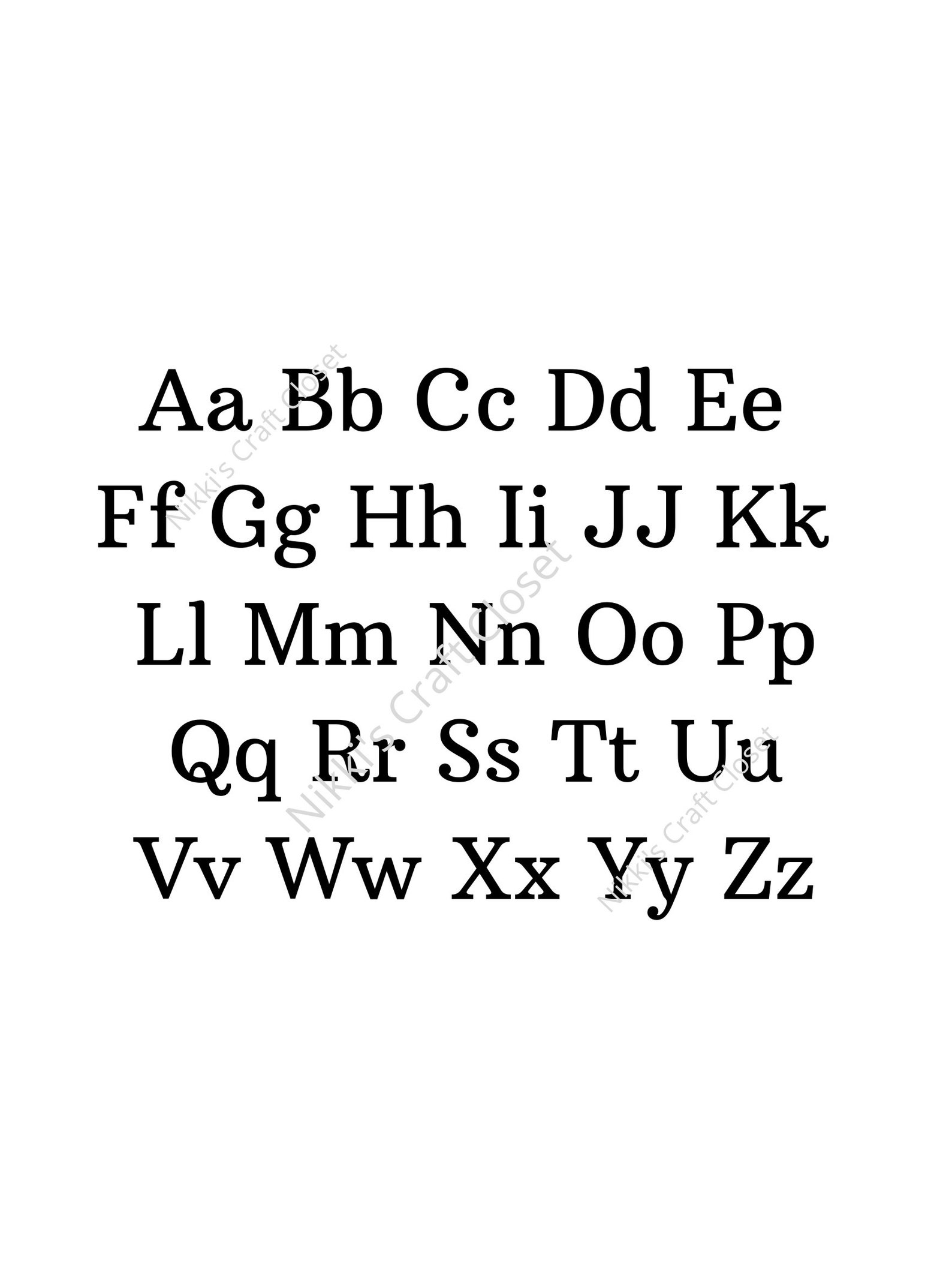Printable Alphabet Sign, Baby Alphabet Wall Print, Baby Toddler Nursery