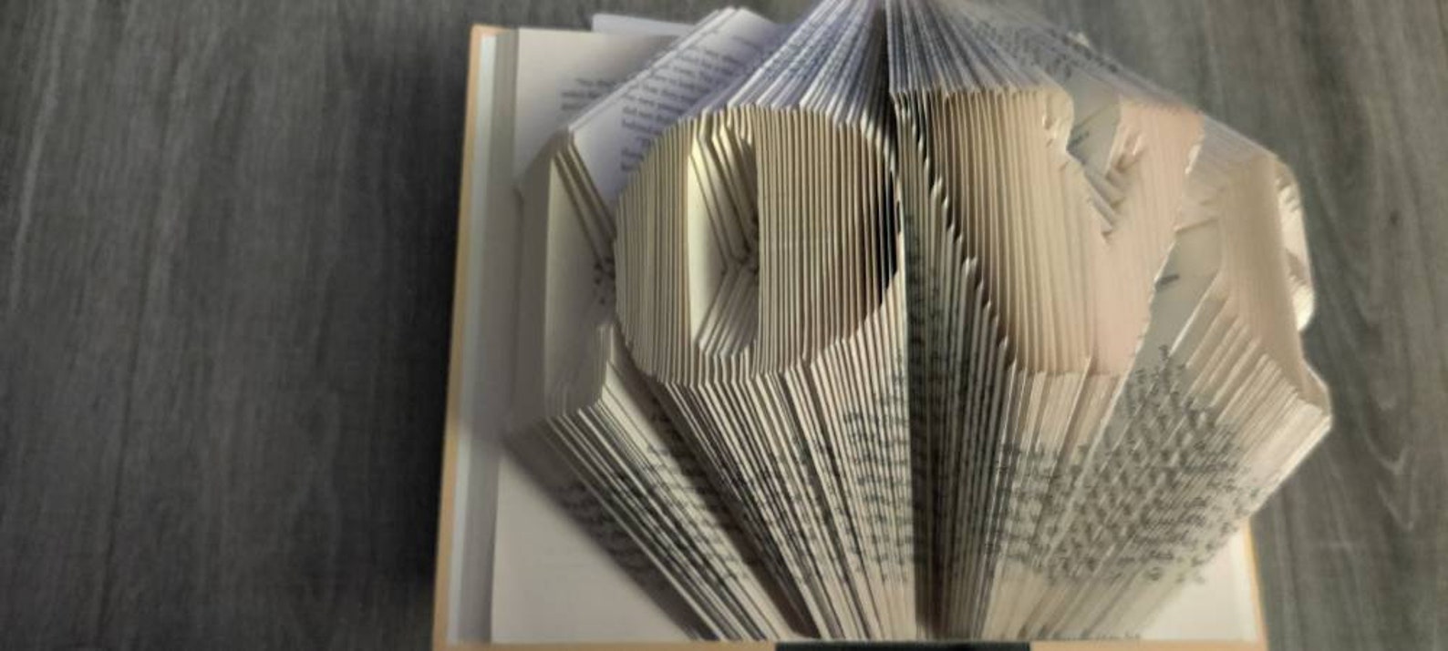 Love Folded Book Art Book of Love Valentine's Gift Love Etsy