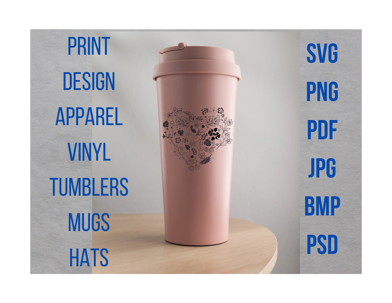 Flower Heart Svg Floral Heart Svg Heart Flower Png Heart - Etsy