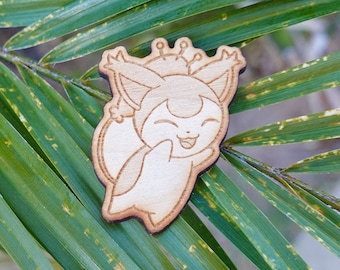Skitty Wooden Pin
