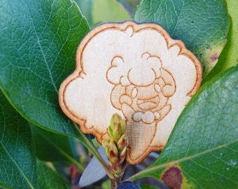Whimsicott Wooden Pin