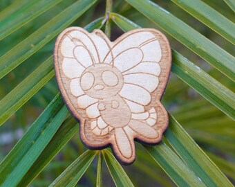 Butterfree Wooden Pin