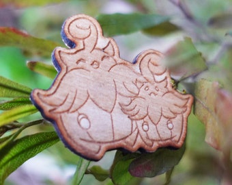 Pumpkaboo Wooden Pin