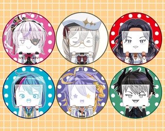 Holographic NIJISANJI EN Buttons 2.25" (ILUNA Sign Face)