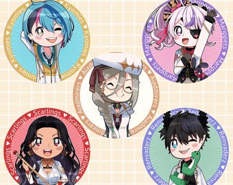 Holographic NIJISANJI EN Buttons 3" (ILUNA)