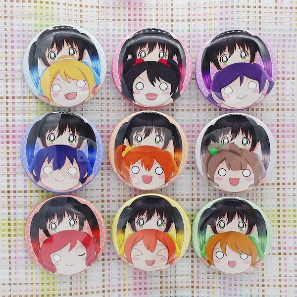 Love Love Buttons 2.25" (muse Yu are my biggest fan)