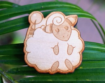 Mareep Wooden Pin
