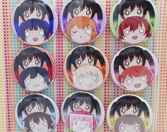 Love Live Buttons 2.25" (Nijigasaki Yu are my biggest fan)