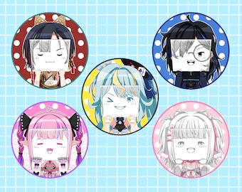 Holographic Phase Connect JP Buttons 2.25" (Phase KALEiDO Sign Face)