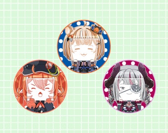 Holographic VTuber Buttons 2.25" (idol ENCORE Sign Face)